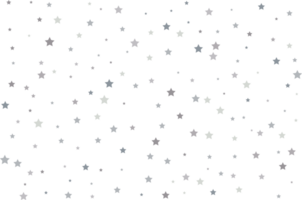 Magic pattern of silver stars png