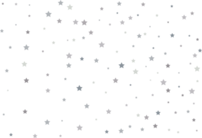 Magic pattern of silver stars png