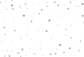Magic pattern of silver stars png
