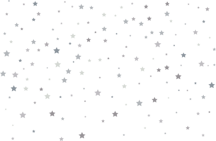 Magic pattern of silver stars png