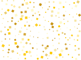 ouro frustrar quadrado confete png