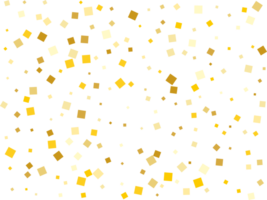 Gold Foil Square Confetti png