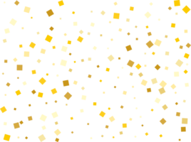 Gold Foil Square Confetti png