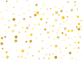 Gold Foil Square Confetti png