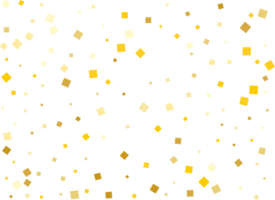 Gold Foil Square Confetti png