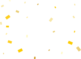 Gold Rectangular Confetti png