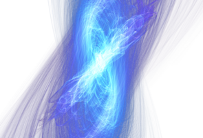 Magie Blau Neon- Linien png