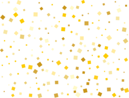 Gold Foil Square Confetti png