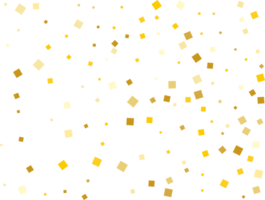 Gold Foil Square Confetti png