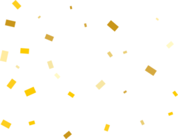 guld rektangulär konfetti png