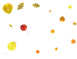 vistoso otoño fondo de que cae hojas png