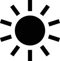 Rounded filled Sun Icon vector