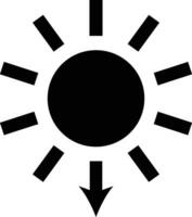 Rounded filled Sunset Icon vector