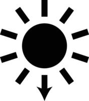 redondeado lleno puesta de sol icono vector