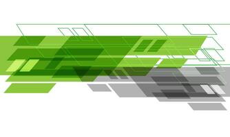 Abstract green grey technology futuristic cyber geometric dynamic on white design modern creative background vector