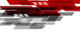 Abstract red grey technology futuristic cyber geometric dynamic on white blank space design modern creative background vector