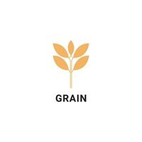 dark yellow color grain simple vector icon design