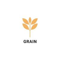 dark yellow color grain simple vector icon design