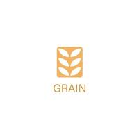 grano logo vector diseño con un sencillo diseño