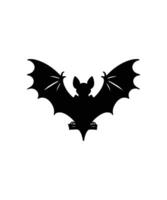 BAT SILHOUETTE VECTOR DESIGN ILLUSTRATION.