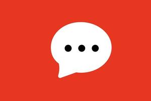 Bubble chat icon. Vector illustration in flat design style