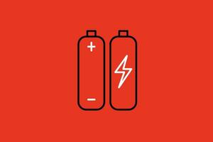 battery icon vector design symbol of energy and power for your business