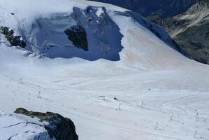 Ski slope in swiss Alps, Zermatt photo