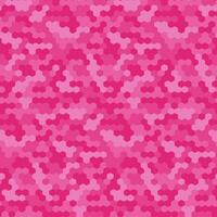 Pink seamless hexagonal vector pattern.