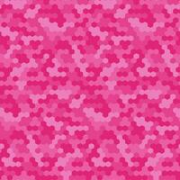 Pink seamless hexagonal vector pattern.