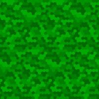Green geometric hexagon seamless pattern. vector