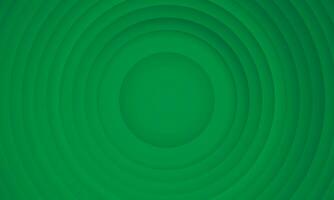 Abstract circle layers texture on green background with shadow. vector