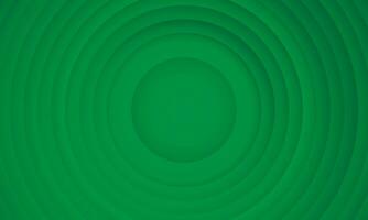 Abstract circle layers texture on green background with shadow. vector