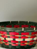 Red and green basket photo