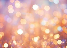 AI generated Blurred lights colorful bokeh abstract background AI Generative photo