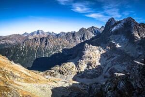 Mountain landscape in Tatra mountain national park,Zakopane,Poland. photo