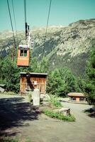 cableway in the mountains, Argientere ,France photo