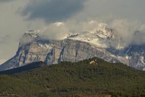 mountains in Ordesa National Park, Pyrenees, Huesca, Aragon, Spain photo