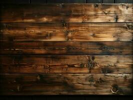 AI generated Wooden Board Background. Wood Texture and Surface Background. Generative AI photo