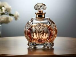 AI generated Luxurious Perfume Bottle. Generative Ai photo