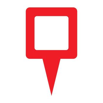 map pin icon for graphic and web design vector