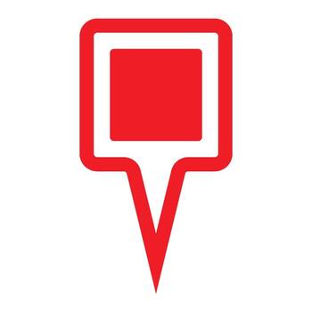 map pin icon for graphic and web design vector