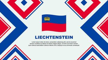 Liechtenstein Flag Abstract Background Design Template. Liechtenstein Independence Day Banner Wallpaper Vector Illustration. Liechtenstein Independence Day