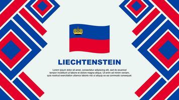 Liechtenstein Flag Abstract Background Design Template. Liechtenstein Independence Day Banner Wallpaper Vector Illustration. Liechtenstein