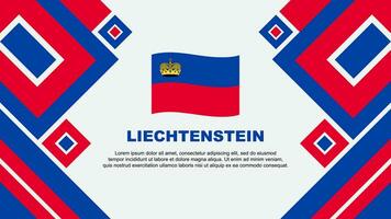 Liechtenstein Flag Abstract Background Design Template. Liechtenstein Independence Day Banner Wallpaper Vector Illustration. Liechtenstein Cartoon