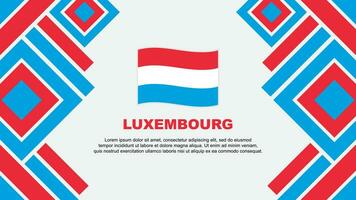 Luxembourg Flag Abstract Background Design Template. Luxembourg Independence Day Banner Wallpaper Vector Illustration. Luxembourg