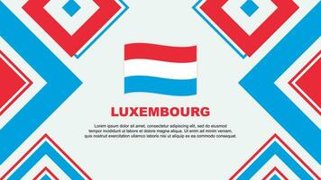 Luxembourg Flag Abstract Background Design Template. Luxembourg Independence Day Banner Wallpaper Vector Illustration. Luxembourg Independence Day
