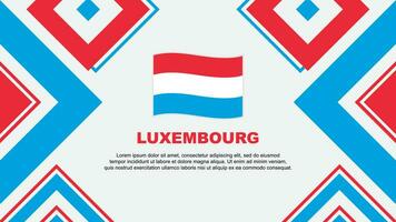 Luxembourg Flag Abstract Background Design Template. Luxembourg Independence Day Banner Wallpaper Vector Illustration. Luxembourg Independence Day