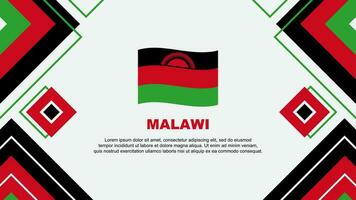 Malawi Flag Abstract Background Design Template. Malawi Independence Day Banner Wallpaper Vector Illustration. Malawi Background