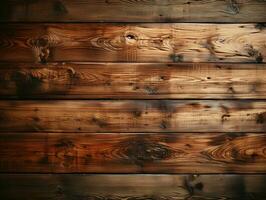AI generated Wooden Board Background. Wood Texture and Surface Background. Generative AI photo