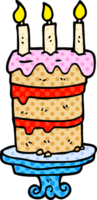 cartoon doodle birthday cake png